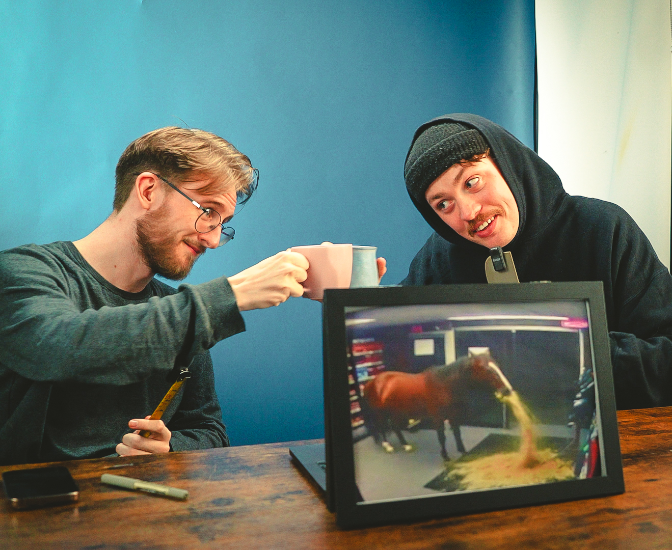 Team collaboration moment